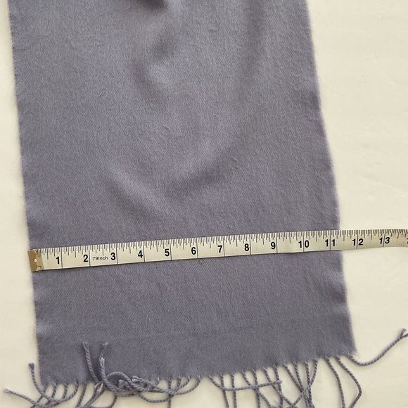 Unbranded Womens Cashmere Rectangle Scarf Fringe Trim - Picture 9 of 10